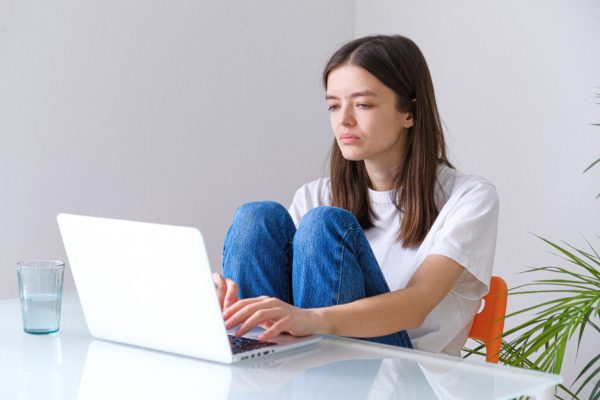 Women Working On A Computer